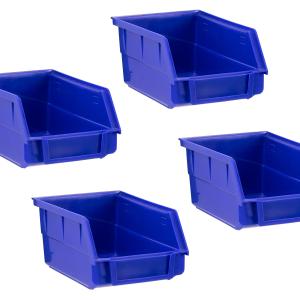 Steel Slatwall Blue Parts Bins (Pack of 4) Pices Cheap Pice