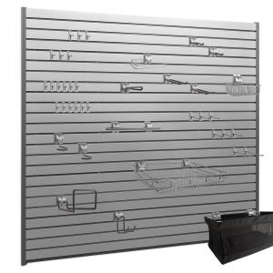 40 SQ. FT. PVC Slatwall with 40-Piece Accessory Kit Hot Sale Cheap Pice