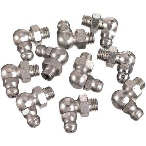 1/8" Pipe Thread 90 Degree Angle Fittings - Card of 10 LIN5490 Lincoln Lubrication Footlocker Finishline For Sale