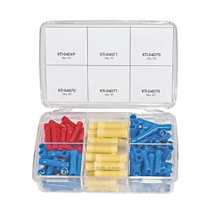 100-pc Vinyl Solderless Butt Connector Assortment Kit, 10 - 22 Gauge KTI00003 K Tool International Really Cheap