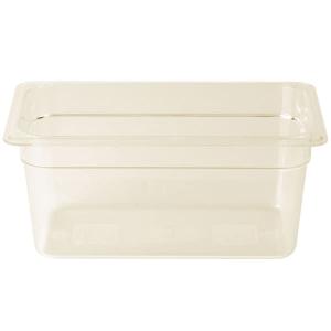 Amber High Heat Food Pan1/3 Size - 6" Deep   6/cs Clearance Eastbay