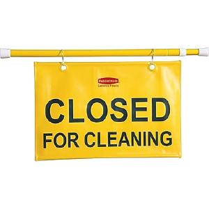 "Closed for Cleaning" Site Safety Hanging Sign Clearance Original