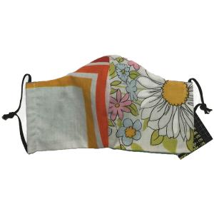 Orange Line/Floral Face Mask Sale Visa Payment