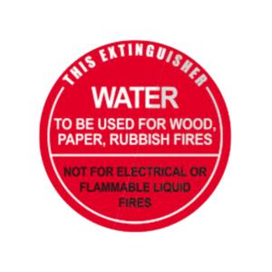 AIR/WATER EXTINGUISHER - IDENTIFICATION SIGN - MFSAW Cost For Sale