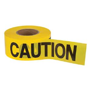 "Caution" Barricade Tape, Black on Yellow 3" x 1000'  2 mils Buy Cheap Great Deals