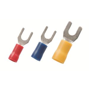 12-10 #6 Yellow Vinyl Spade Terminal 50 Pcs JTT2056L The Best Connection Cheap Buy Authentic