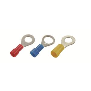 12-10 5/16" Yellow Vinyl Ring Terminal 50 Pcs JTT2016F The Best Connection Clearance Low Pice