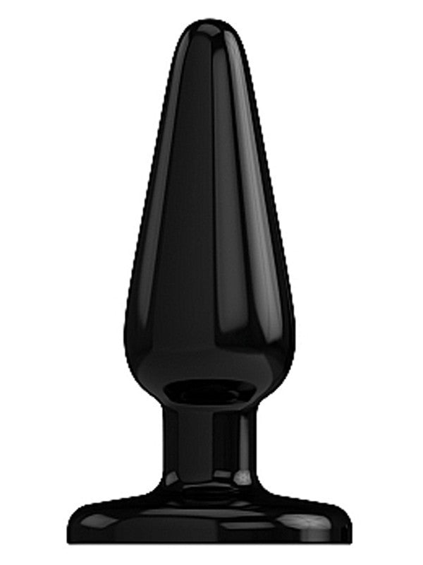 Bottom Line Buttplug Rubber Black 4 in. Model 1 Geniue Stockist Cheap Pice
