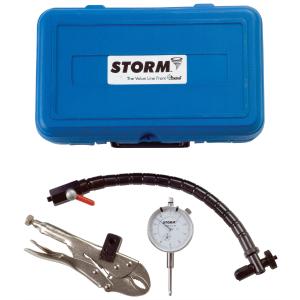 Storm brand imported dial indicator set with flex arm and locking pliers CEN3D103 Central Tools Outlet Lowest Pice