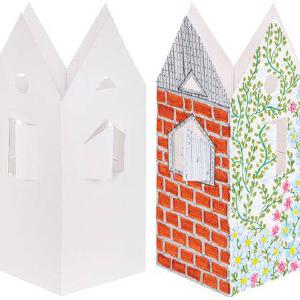 Pre-cut Cardboard House 18.2 x 30cm Pack of 10 Clearance Find Great