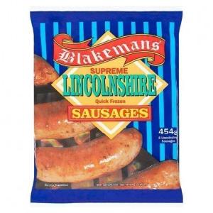 Blakeman Lincolinshire Sausages 8s Free Shipping Online