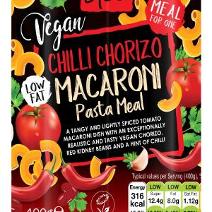 Geo Vegan Chilli Chorizo Macaroni Pasta Meal 400g Comfortable Cheap Online