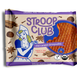 Stroop Club Organic Chai Caramel Stroopwafels 60g Cheap Sale Big Discount