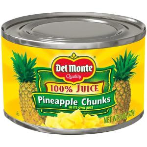 Del Monte Pineapple Chunks In Juice 8oz Shop For Sale