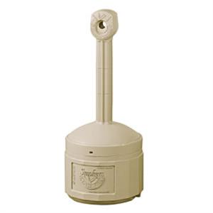 Smokers Cease Fire Stand - smokers cease fire-adobe beige JUS26800B Justrite Mfg. Co. Free Shipping Eastbay