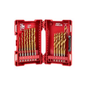 SHOCKWAVE RED HELIX Metric Titanium Drill Bits 19-Piece Set MLW48-89-4860 Milwaukee Tool Clearance Purchase