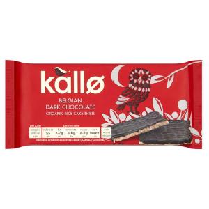 Kallo Belgian Dark Chocolate Organic Rice Cake Thins 90g Sale With Paypal