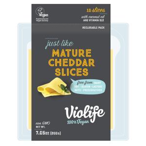 Violife Mature Cheddar Slices - 200g Clearance Great Deals