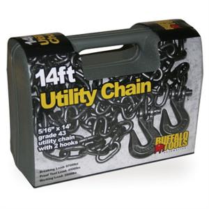 New Buffalo 14 ft. Grade 43 Utility Chain with 2 Hooks BFOTOW14 New Buffalo Corporation Clearance Genuine