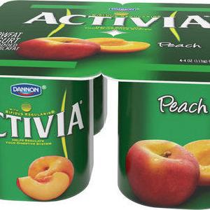 Dannon Activa Peaches Lowfat 4pk Buy Cheap Buy