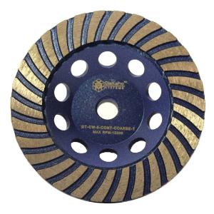 DiamaPro Systems 5 Inch Continuous Rim Turbo Concrete Grinding Cup Wheel, Coarse Looking For For Sale