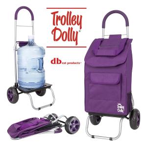 dbest products Foldable Wagon Collapsible Trolley Dolly, Purple (Open Box) Buy Cheap For Cheap