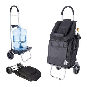 dbest products Portable Bigger Folding Wagon Trolley Dolly, Black (Open Box) Cheap Official