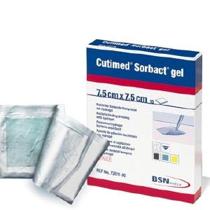 Cutimed Sorbact Medicazione Con IdroGel 7,5x7,5cm 10 Pezzi Discount Footlocker Pictures