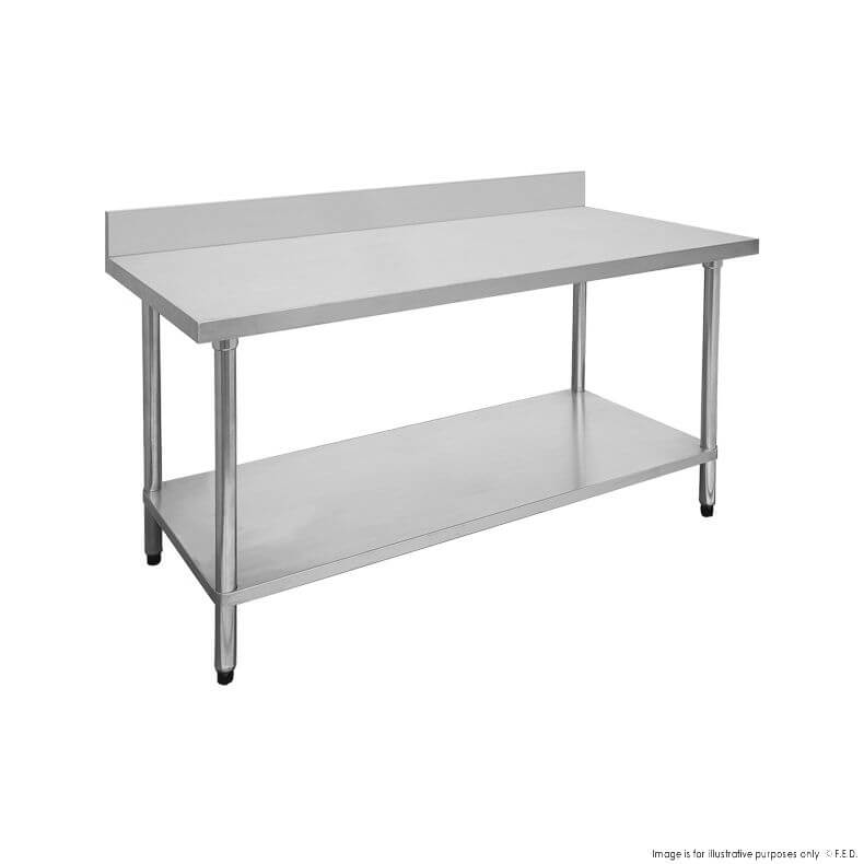 FED Economic 304 Grade Stainless Steel Table with Splashback 1200-6-WBB Cheap Sale Low Pice Fee Shipping