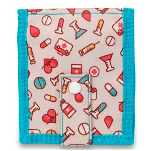 Organizador de Enfermagem com Bolsos e Botão - Impressões Free Shipping Genuine