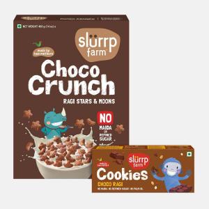 The Anytime Snack Combo: Choco Crunch – Ragi Stars and Moons & Choco Ragi Cookies Store Sale Online