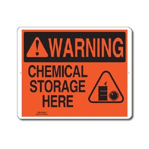 CHEMICAL STORAGE HERE - WARNING SIGN Limited Edition
