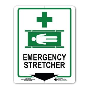 Emergency Stretcher Plastic Sign In China Cheap Pice