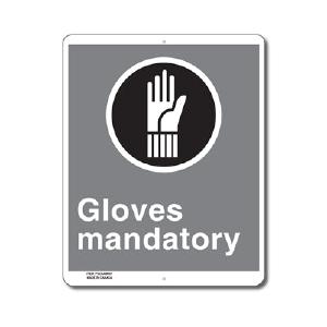 GLOVES MANDATORY - SIGN Shop Offer For Sale