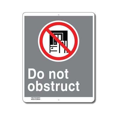 DO NOT OBSTRUCT - SIGN Clearance Pirce Sale