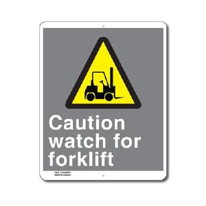 CAUTION WATCH FOR FORKLIFT - SIGN Clearance Order