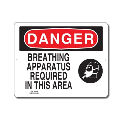 BREATHING APPARATUS REQUIRED IN THIS AREA - DANGER SIGN Sale Genuine