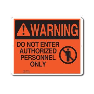 DO NOT ENTER AUTHORIZED PERSONNEL ONLY - WARNING SIGN Footlocker Online