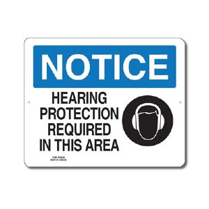 HEARING PROTECTION REQUIRED IN THIS AREA - NOTICE SIGN For Cheap Cheap Online