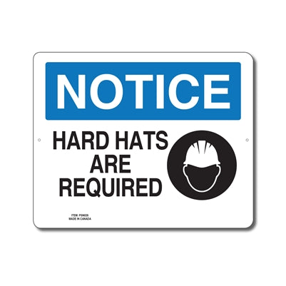 HARD HATS ARE REQUIRED - NOTICE SIGN Outlet Locations For Sale