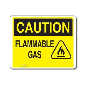 FLAMMABLE GAS - CAUTION SIGN Marketable Cheap Pice