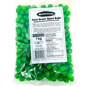 McCormicks Sour Green Apple Balls - 1kg 100% Authentic