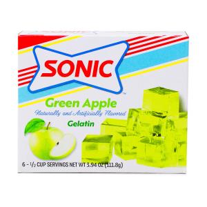 Sonic Gelatin Green Apple - 3.94oz Discount Cheap Online