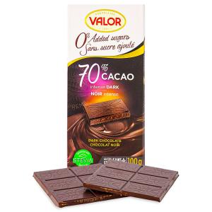 Valor 70% Cacao Intense Dark Sugar Free - 100 g Outlet Find Great