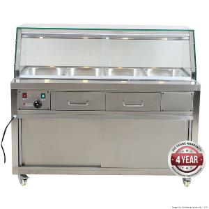 FED Heated Bain Marie Food Display - PG150FE-YG Cheap Perfect