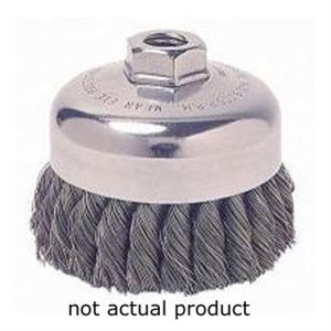 Wire Cup Brush, 3" Diameter, Extra Coarse Knotted Wire, 1/2" - 13 Threaded Arbor, 14,000 RPM Max WEI36040 Weiler Discount Footlocker Pictures