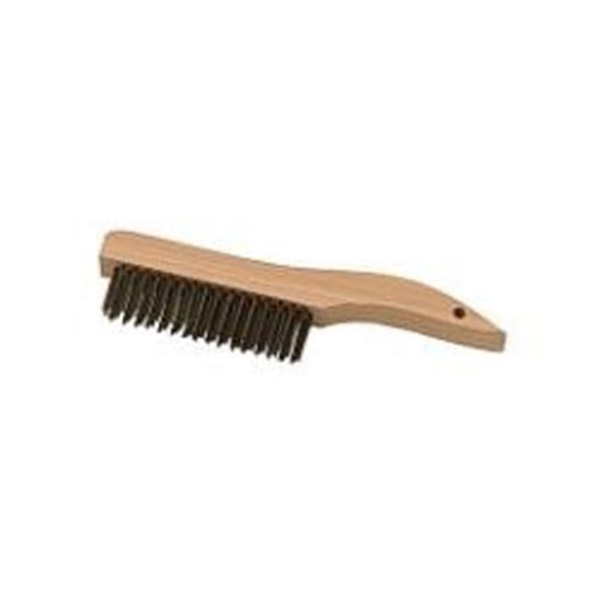 Wire Scratch Brush, 4 x 16 Row Bristles, 10" Overall Length, Wooden Shoe Handle LAI945 Laitner Brush Free Shipping 2025 New
