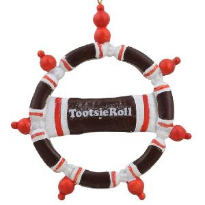 4" Tootsie Roll Original Chewy Chocolate Candy Christmas Wreath Ornament Buy Cheap Visit New