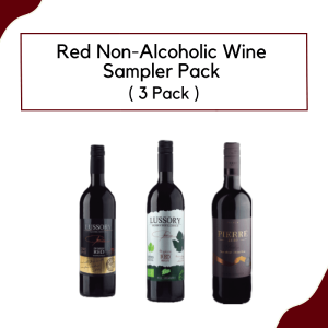 Red Non-alcoholic Wine Sampler Pack (3-Bottles) Clearance Clearance