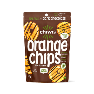 Chiwis Dark Chocolate Covered Orange Chips - 60g Sale Nicekicks
